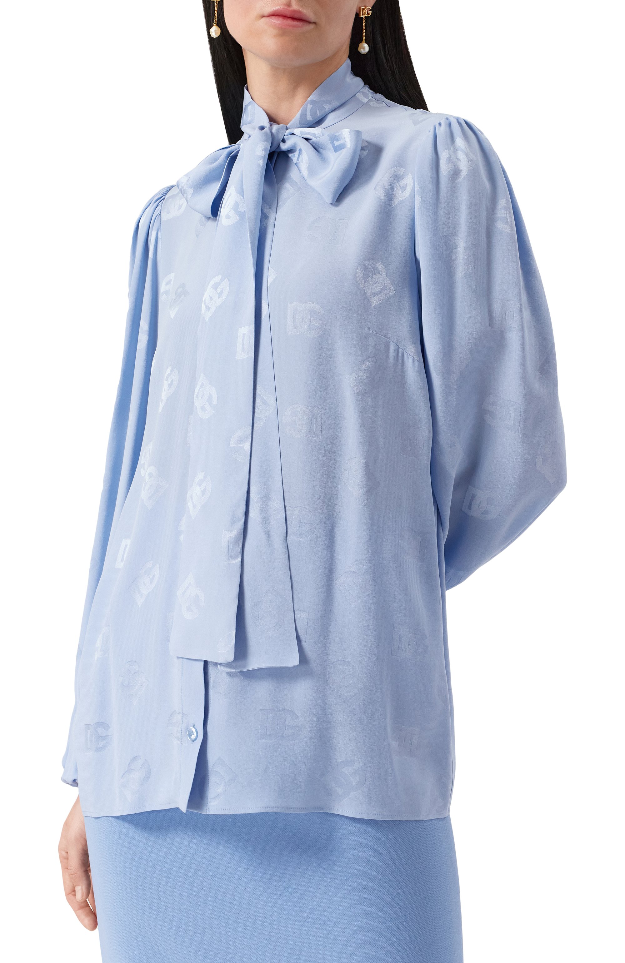 Шелковая блузка DOLCE & GABBANA, арт. F5Q44T/FJ1J0, фото 3