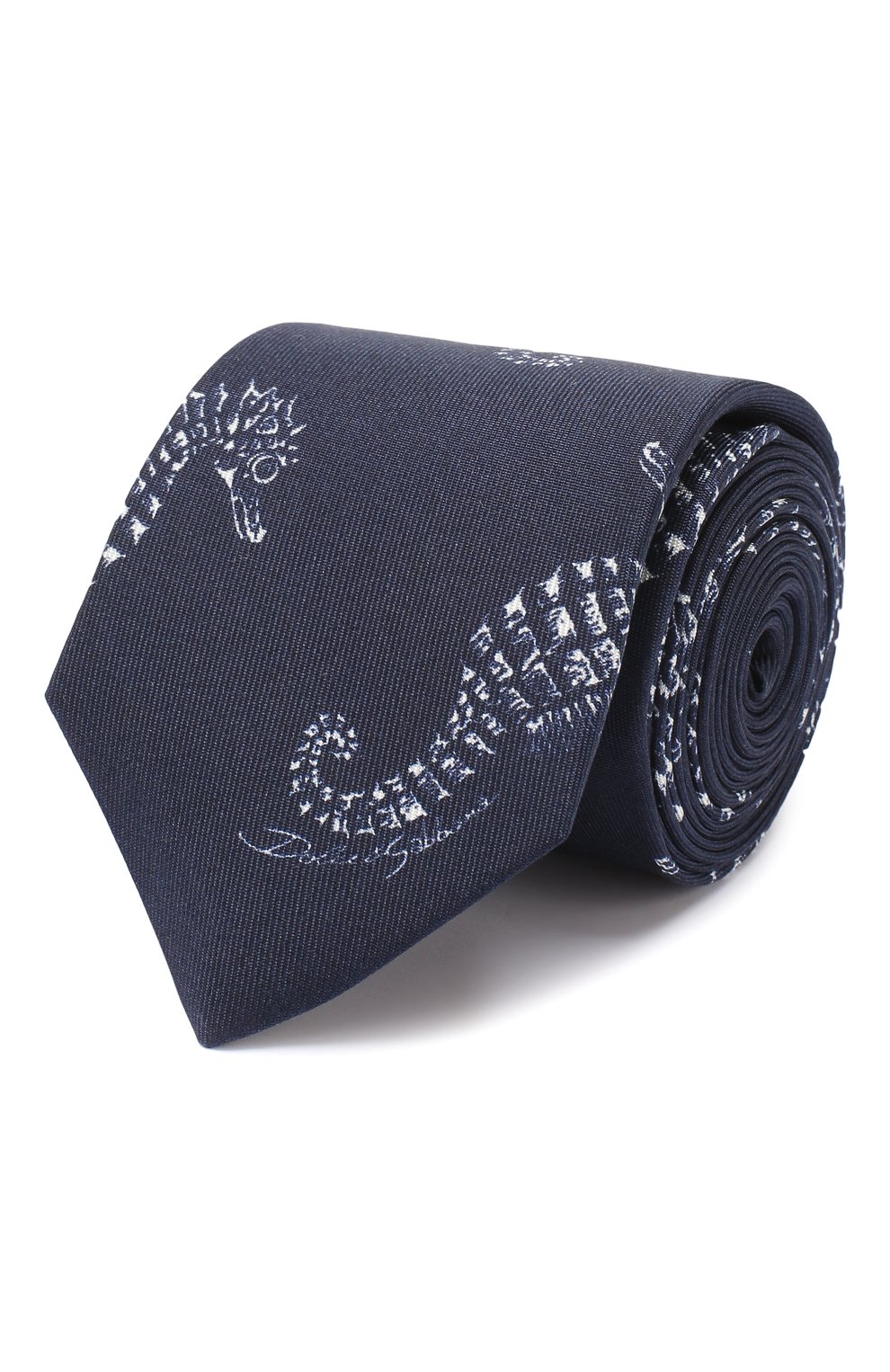 Шелковый галстук DOLCE & GABBANA синего цвета по цене 23450 руб., арт. GT149E/G0WLU, фото 1 Шелковый галстук DOLCE & GABBANA, арт. GT149E/G0WLU, фото 1