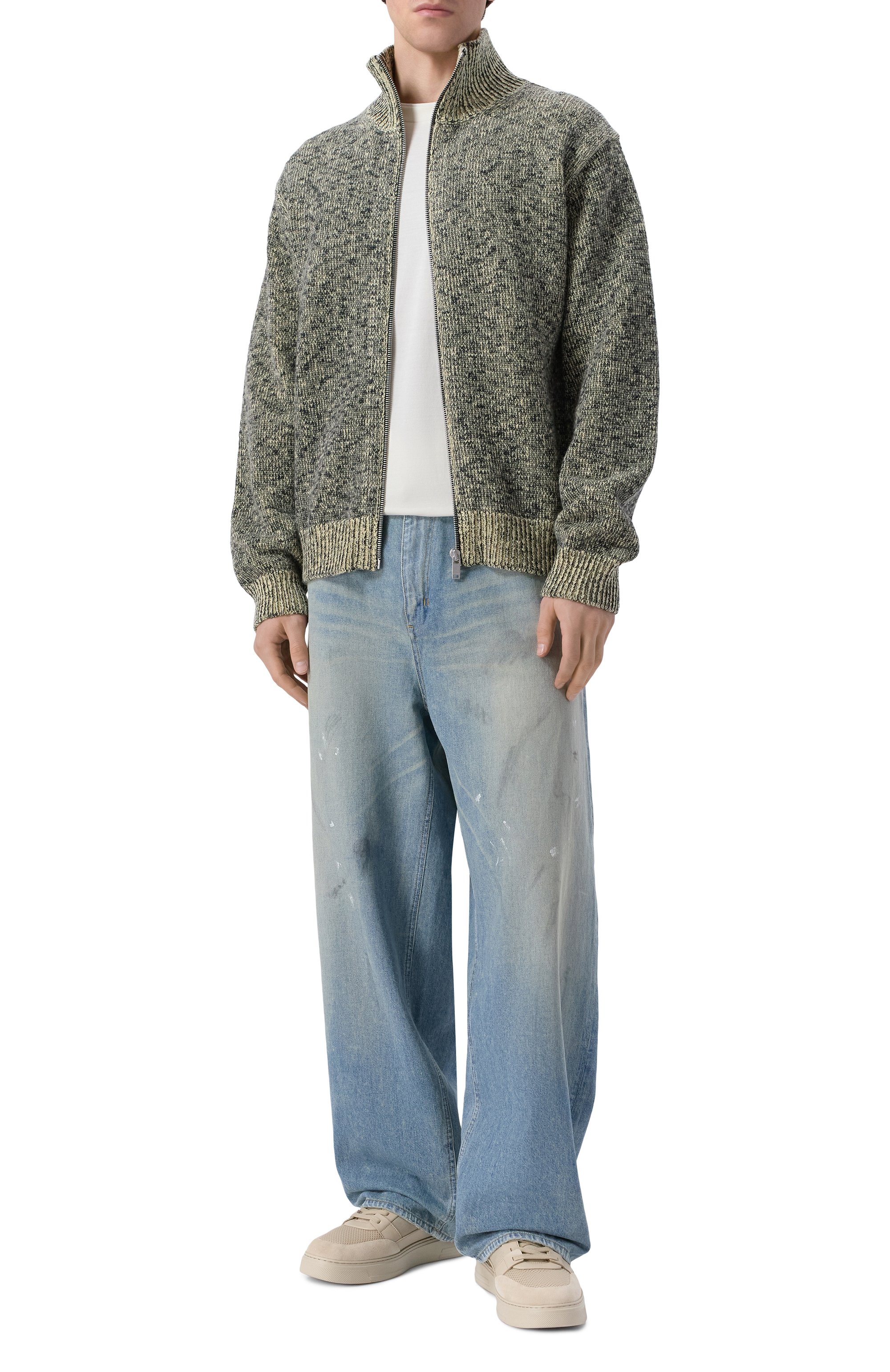 Комбинированные кеды EMPORIO ARMANI, арт. EM004836/AF24321, фото 2