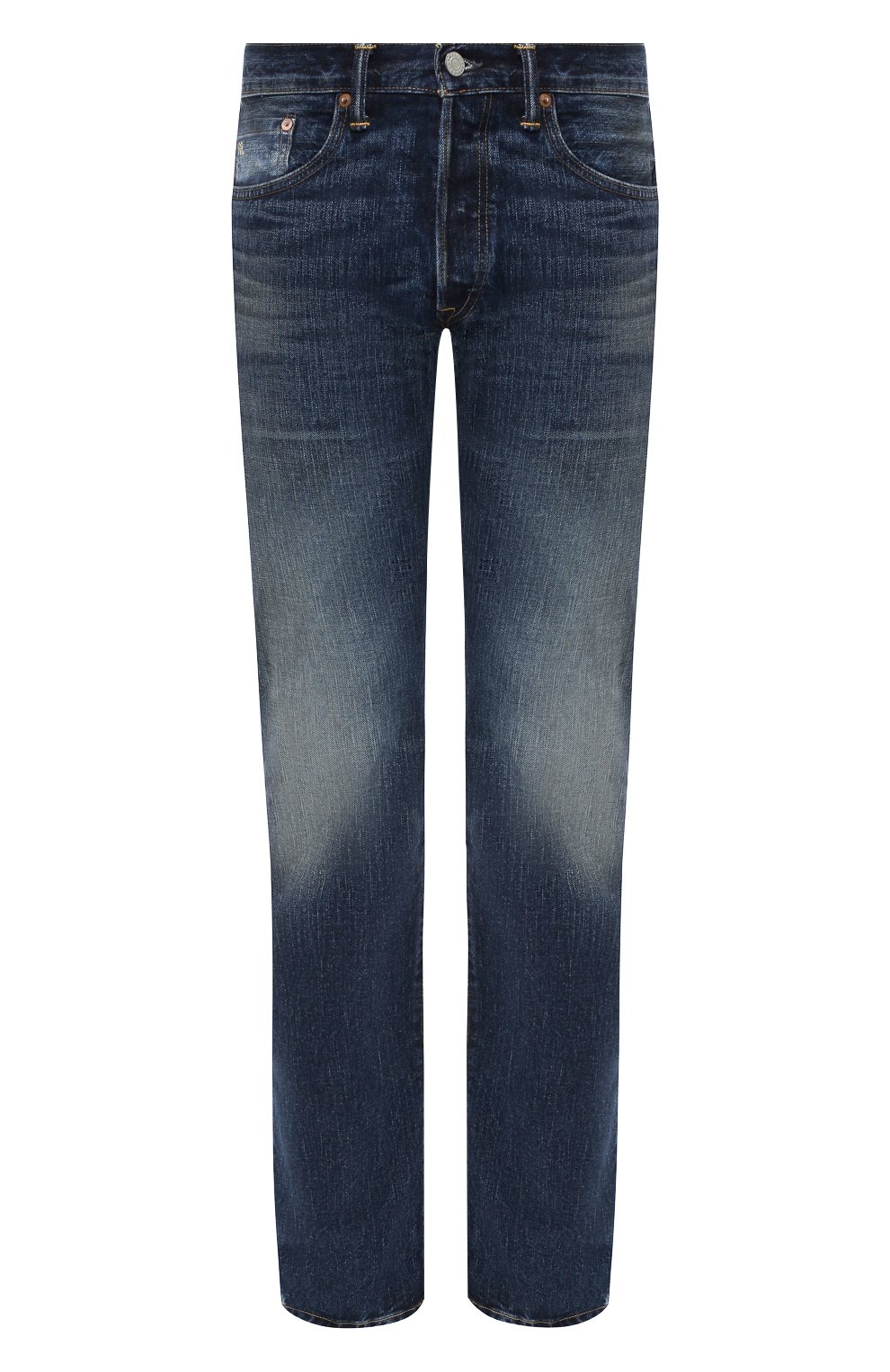 Джинсы прямого кроя RRL синего цвета по цене 52750 руб., арт. 782658886, фото 1 Джинсы прямого кроя RRL, арт. 782658886, фото 1