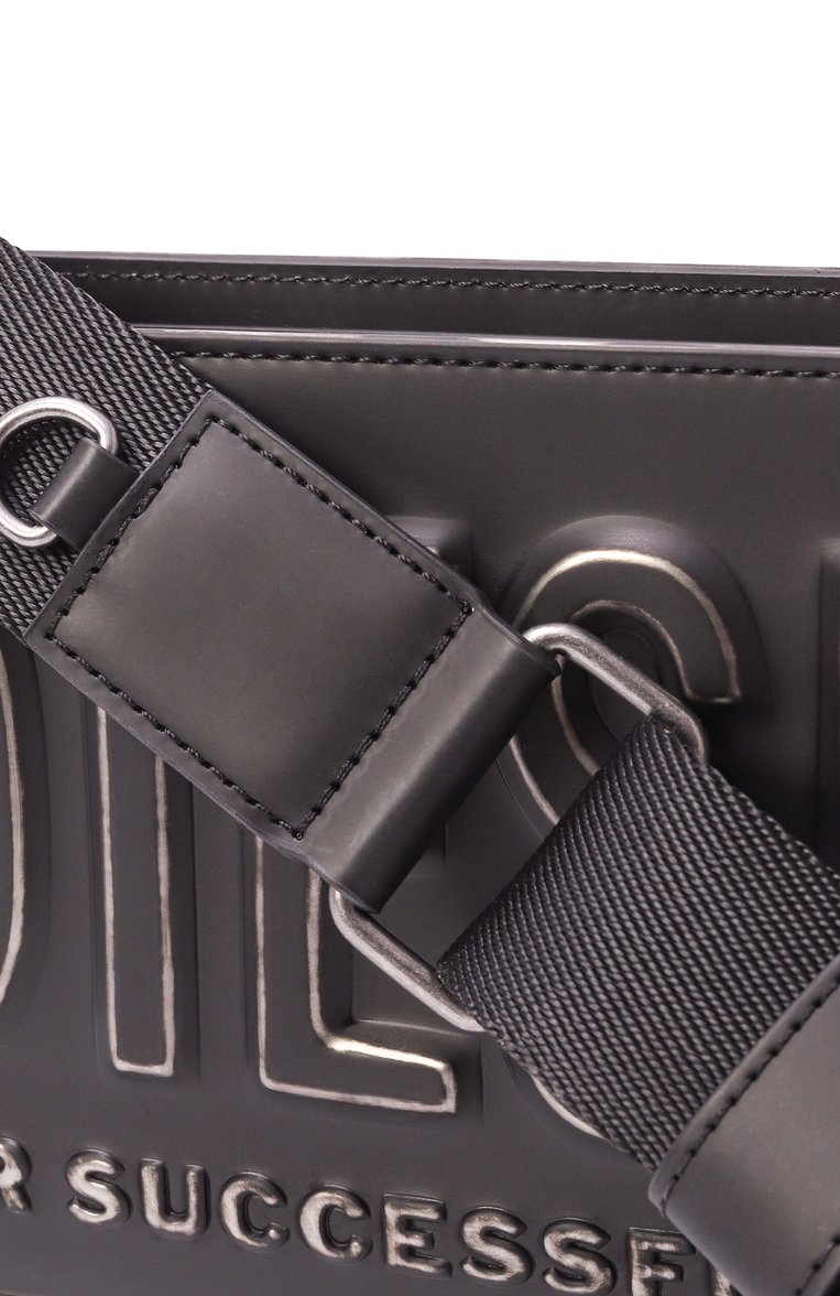 Мужская сумка dsl 3d camera bag x DIESEL черного цвета, арт. X10235/P8078 | Фото 3 (Материал: Экокожа; Ремень/цепочка: На ремешке; Размер: medium)