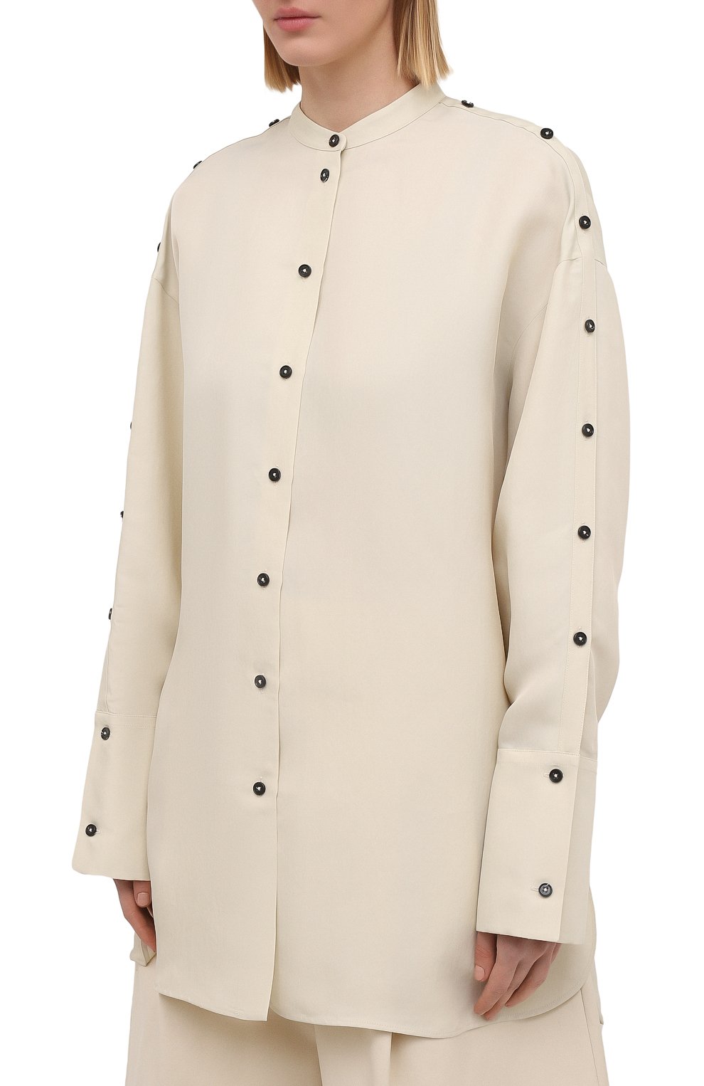 Рубашка из вискозы и шелка JIL SANDER, арт. JSPS601104-WS391900, фото 3