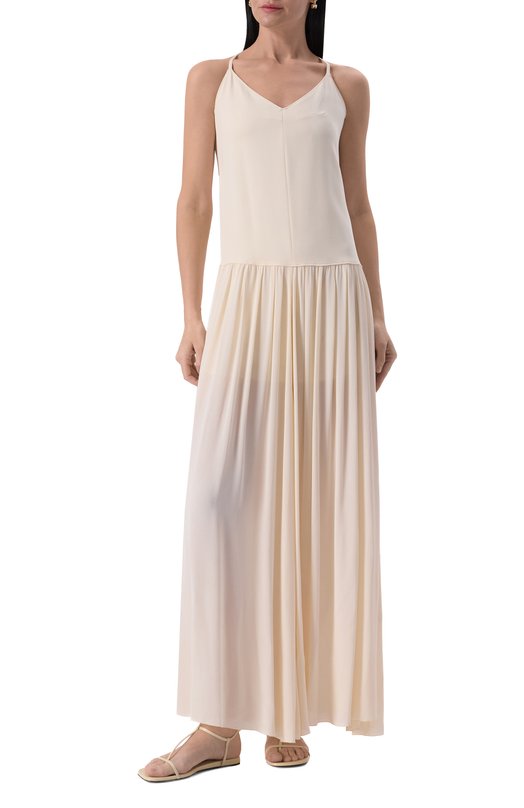 Платье из вискозы Forte_forte 13560_MY DRESS Кремовый  13560_MY DRESS Фото 3