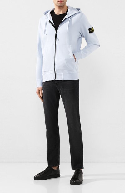 Хлопковая толстовка STONE ISLAND голубого цвета по цене 37050 руб., арт. 721564251, фото 2 Хлопковая толстовка STONE ISLAND, арт. 721564251, фото 2