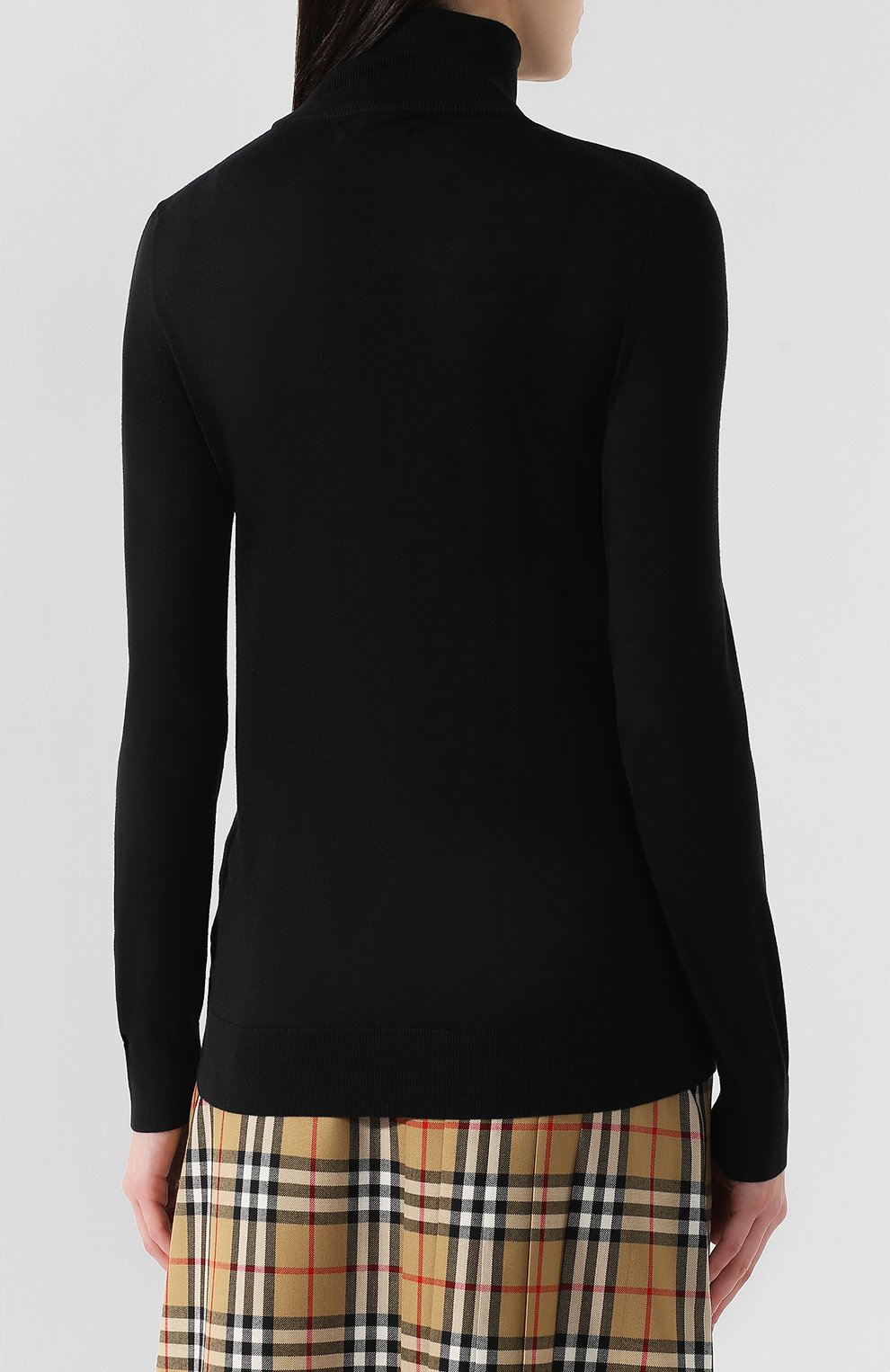 Водолазка из смеси шелка и кашемира BURBERRY, арт. 8003635, фото 4