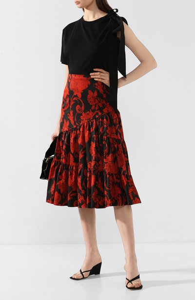 Хлопковая футболка DRIES VAN NOTEN черного цвета по цене 11050 руб., арт. 201-31170-9619, фото 2 Хлопковая футболка DRIES VAN NOTEN, арт. 201-31170-9619, фото 2