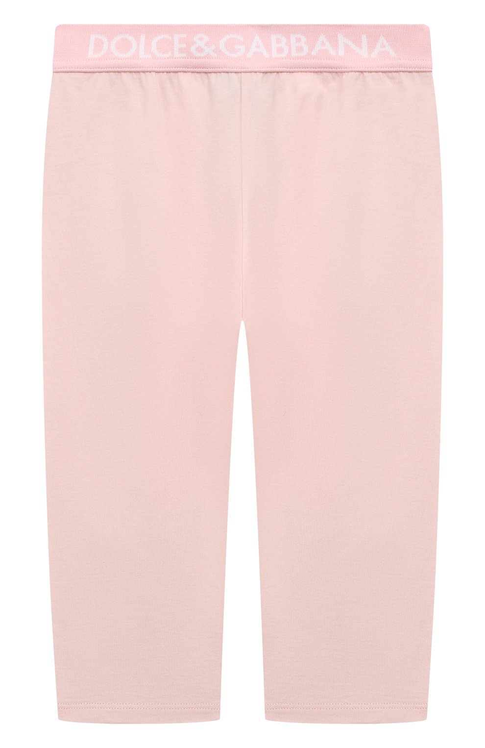 Хлопковые легинсы DOLCE & GABBANA светло-розового цвета по цене 13750 руб., арт. L2JPD3/G7L5S, фото 1 Хлопковые легинсы DOLCE & GABBANA, арт. L2JPD3/G7L5S, фото 1