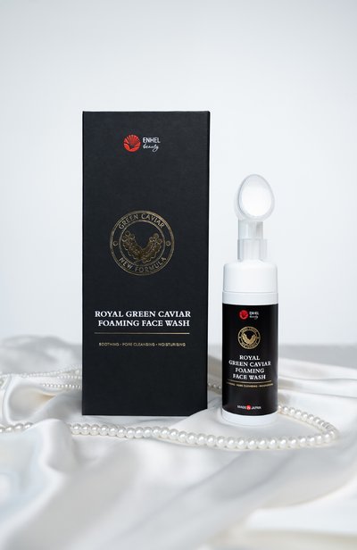 Пенка для умывания с нанощёточкой royal green caviar (150ml) ENHEL BEAUTY, арт. 4589449701571, фото 5