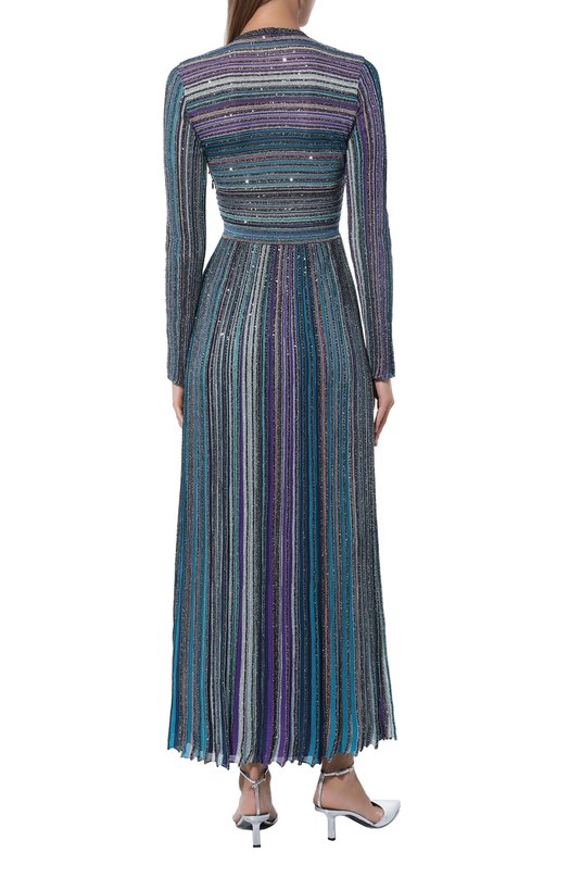 Платье с отделкой пайетками Missoni DS24WG1M/BK039E Разноцветный  DS24WG1M/BK039E Фото 4