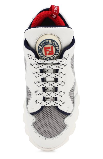 Кожаные кроссовки FENDI, арт. JMR258/A62M/28-35, фото 4