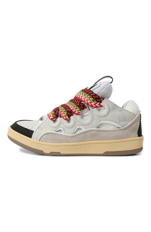 Комбинированные кеды Curb Lanvin FM-SKRK11-DRA2-A20 Белый  FM-SKRK11-DRA2-A20 Фото 4