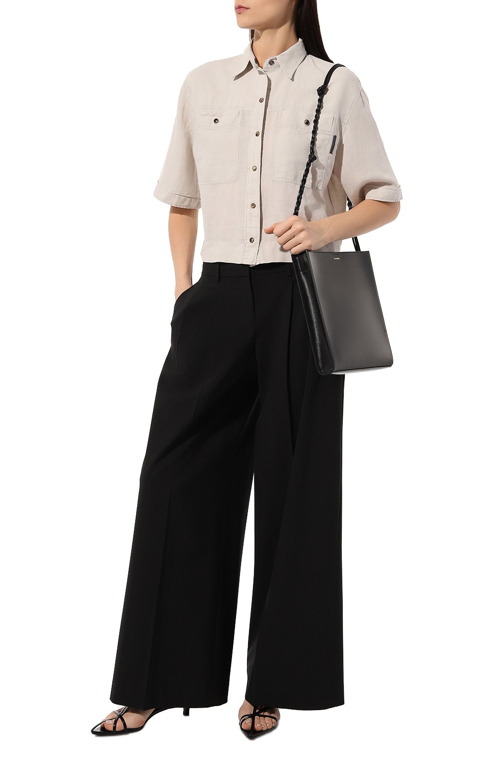 Рубашка изо льна и хлопка BRUNELLO CUCINELLI, арт. MD698B1304, фото 2