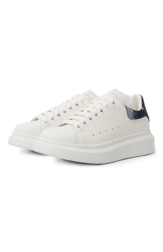 Кожаные кеды Oversized Alexander McQueen 742727/WIDJF Белый 742727/WIDJF