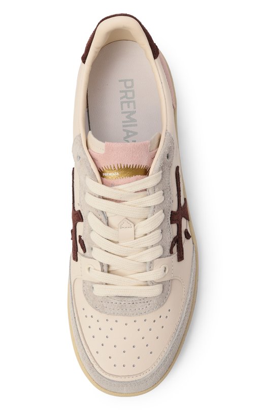 Кожаные кеды Bskt Clay Premiata BSKTCLAD/VAR 8284 Кремовый  BSKTCLAD/VAR 8284 Фото 6