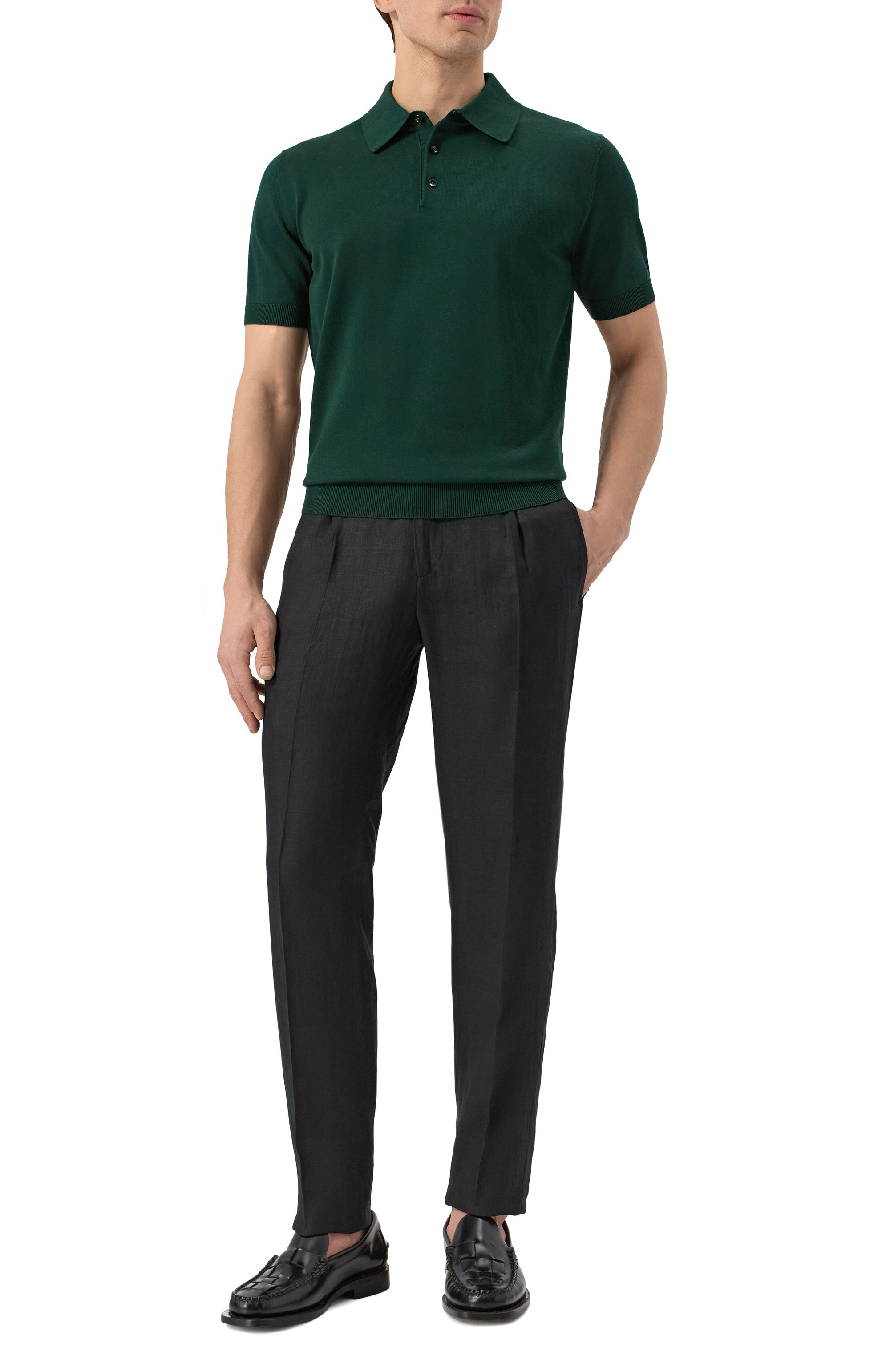 Хлопковое поло DOLCE & GABBANA, арт. GXZ02T/JBCFV, фото 2