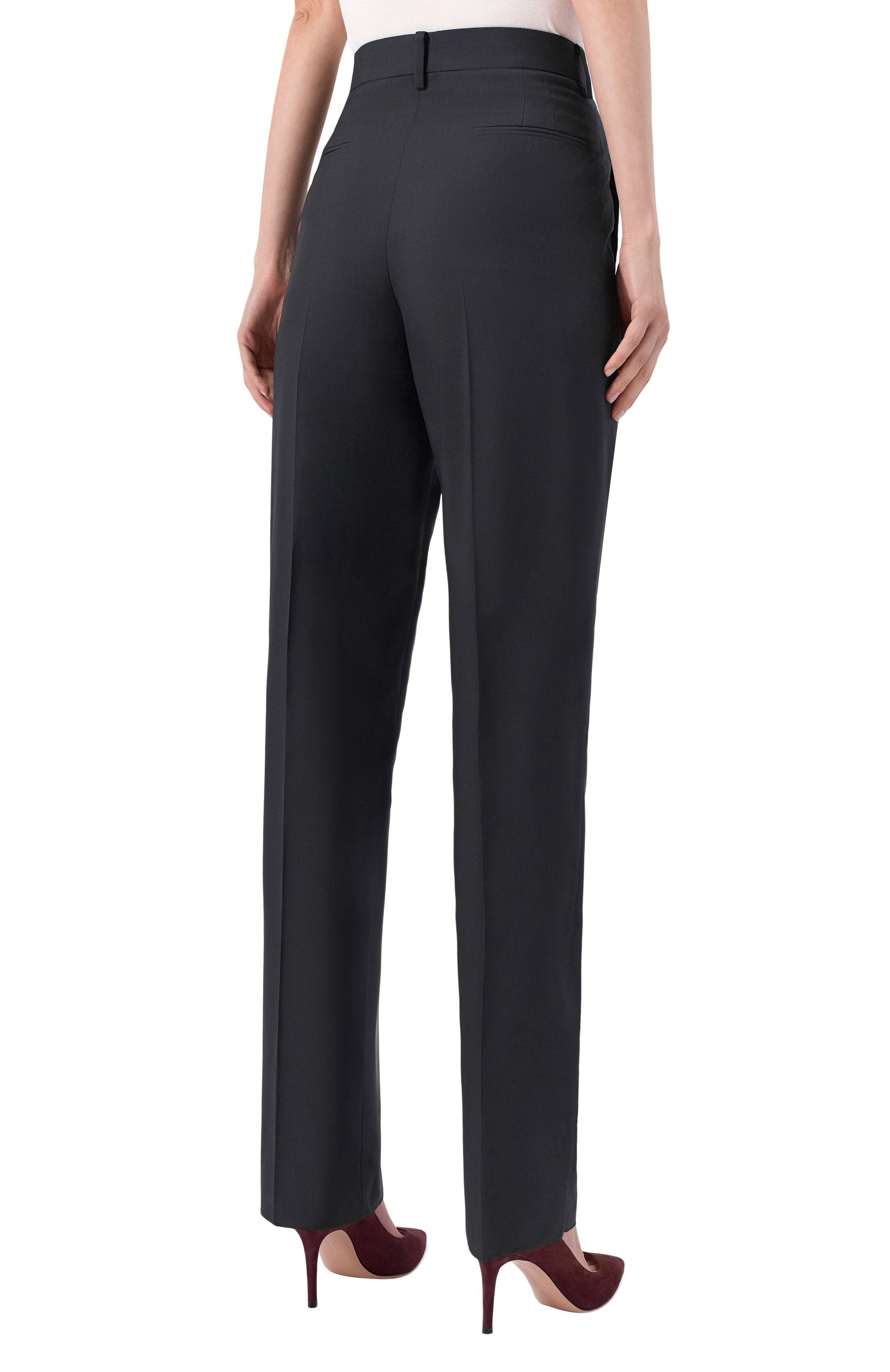 Брюки из шерсти и шелка MVST темно-синего цвета по цене 119500 руб., арт. B061/3038, фото 4 Брюки из шерсти и шелка MVST, арт. B061/3038, фото 4