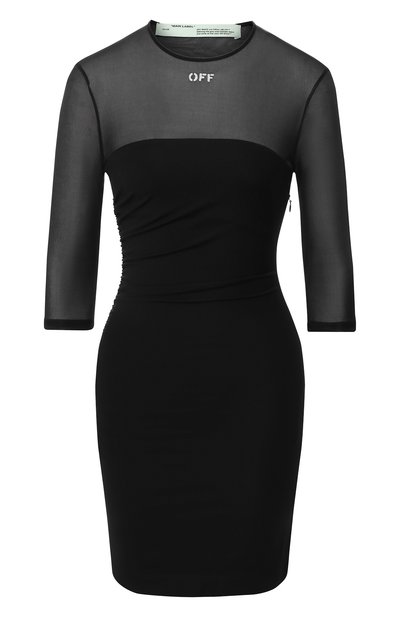 Женское платье с драпировкой OFF-WHITE, арт. 0WDB130R19B780531001