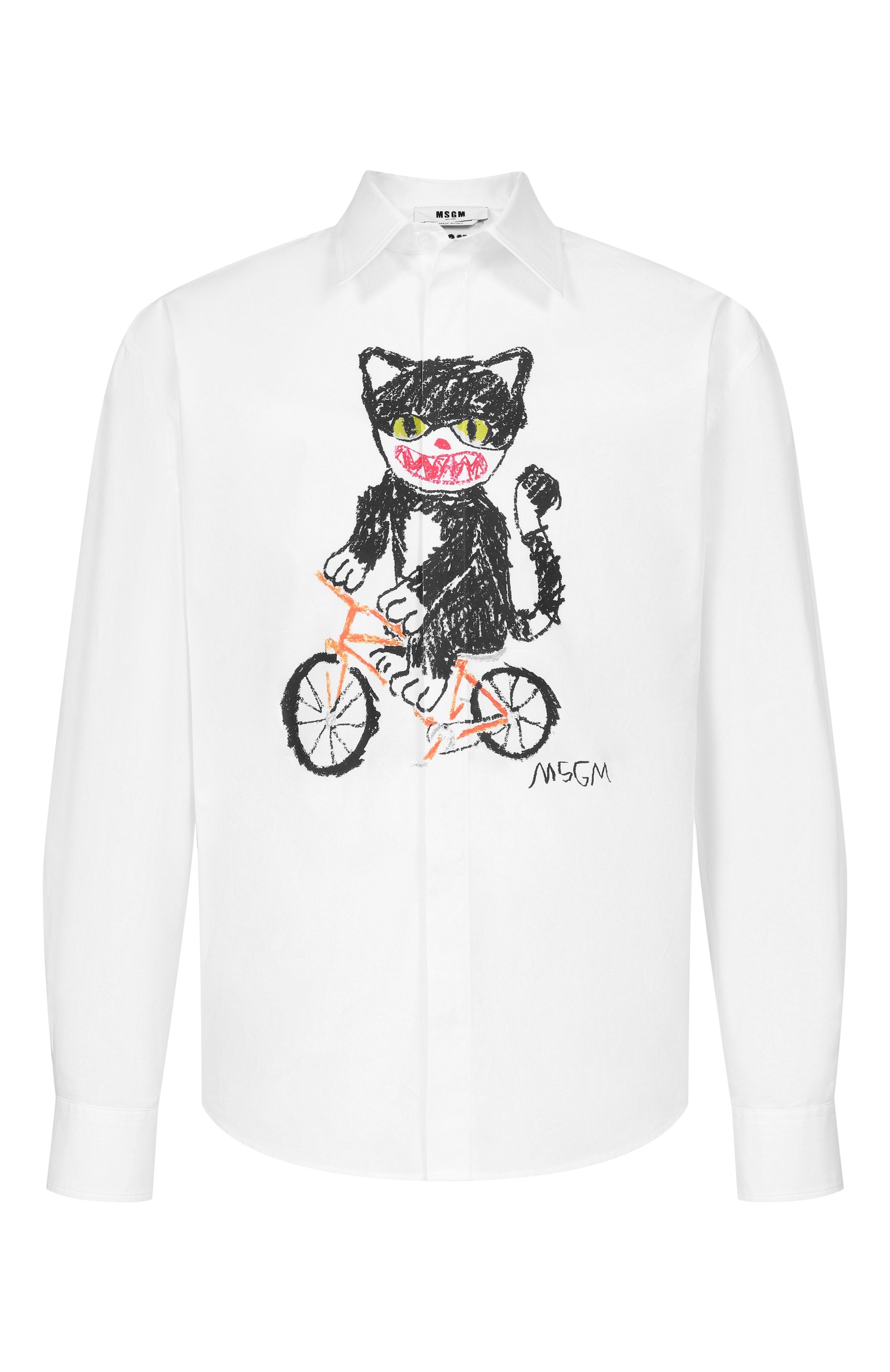 Хлопковая рубашка MSGM, арт. 4040ME18X/267112, фото 1