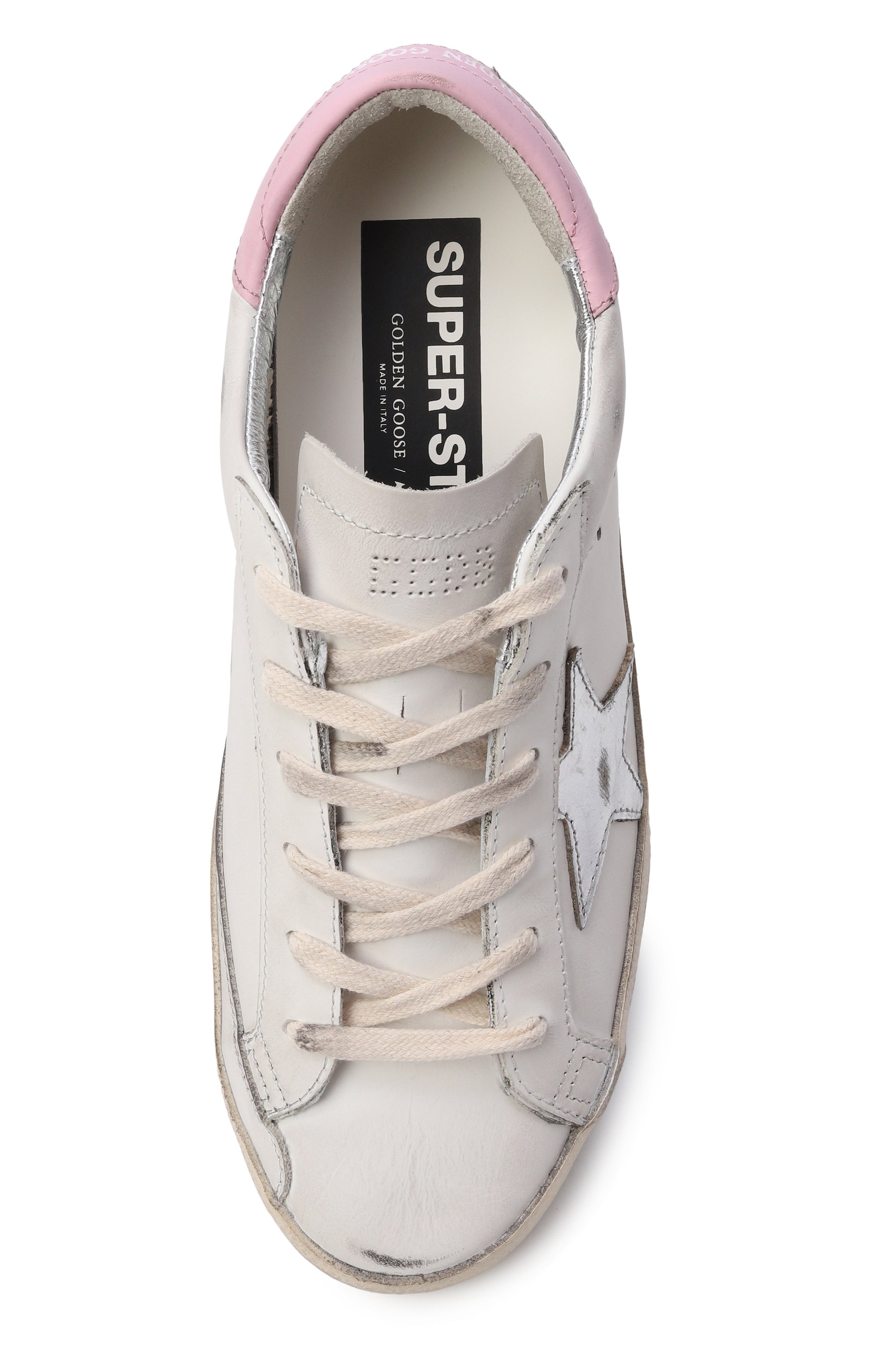 Кожаные кеды super-star GOLDEN GOOSE DELUXE BRAND, арт. GWF00102.F004662, фото 6