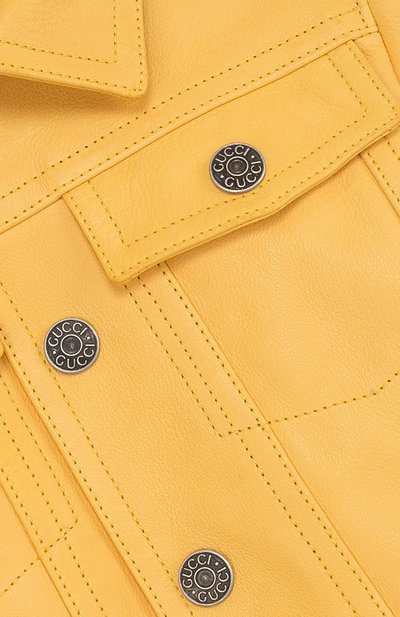 Кожаная куртка с принтом GUCCI, арт. 502057/XG588, фото 3