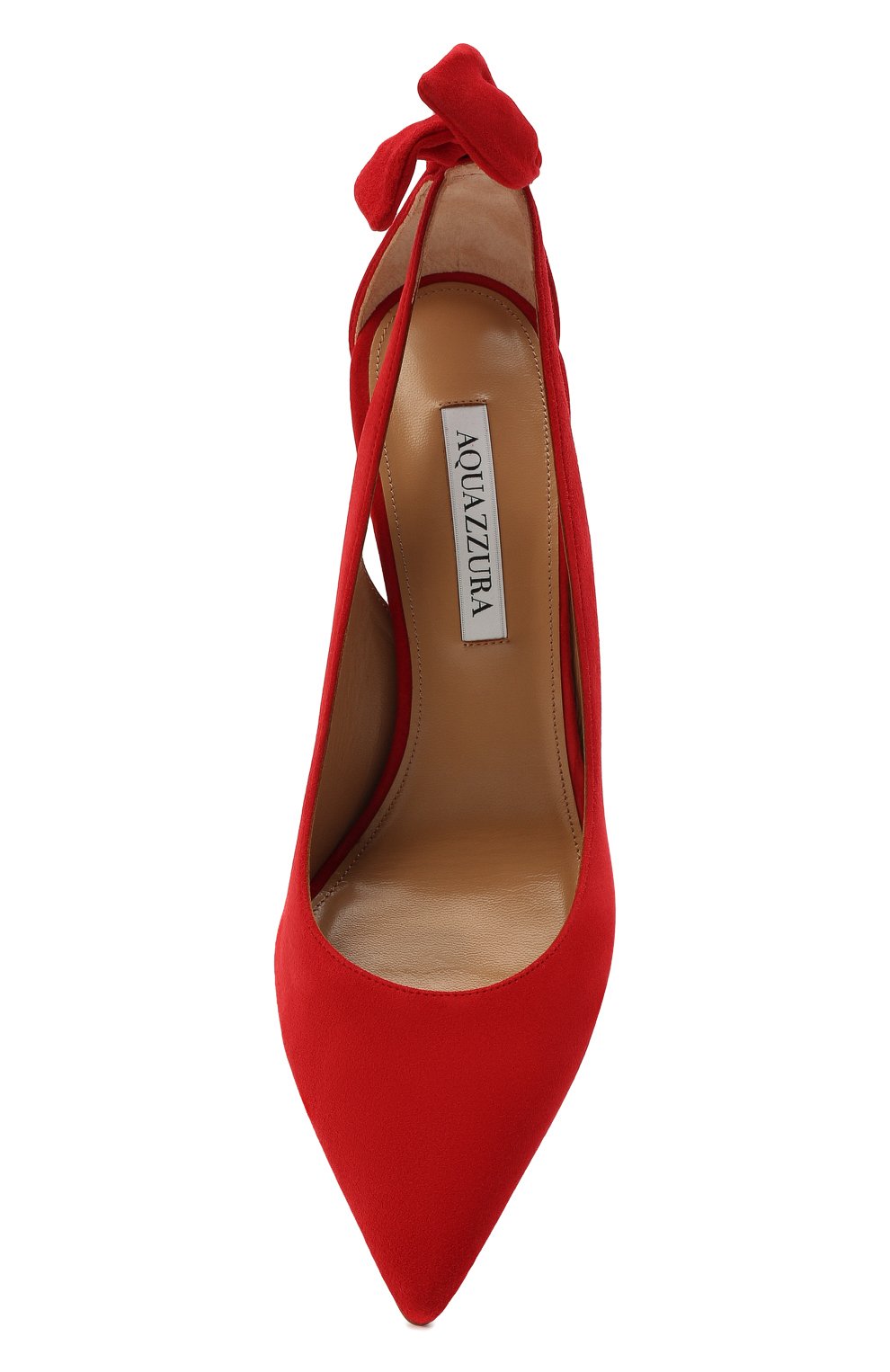 Замшевые туфли bow tie 85 AQUAZZURA, арт. DENMIDP0-SUE-F00, фото 6