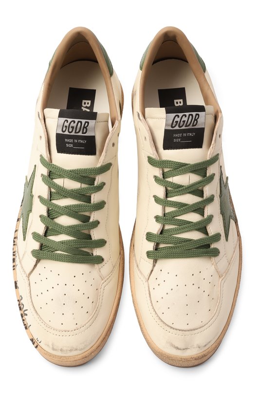 Кожаные кеды Ball Star Golden Goose Deluxe Brand GMF00117.F007497 Белый  GMF00117.F007497 Фото 6