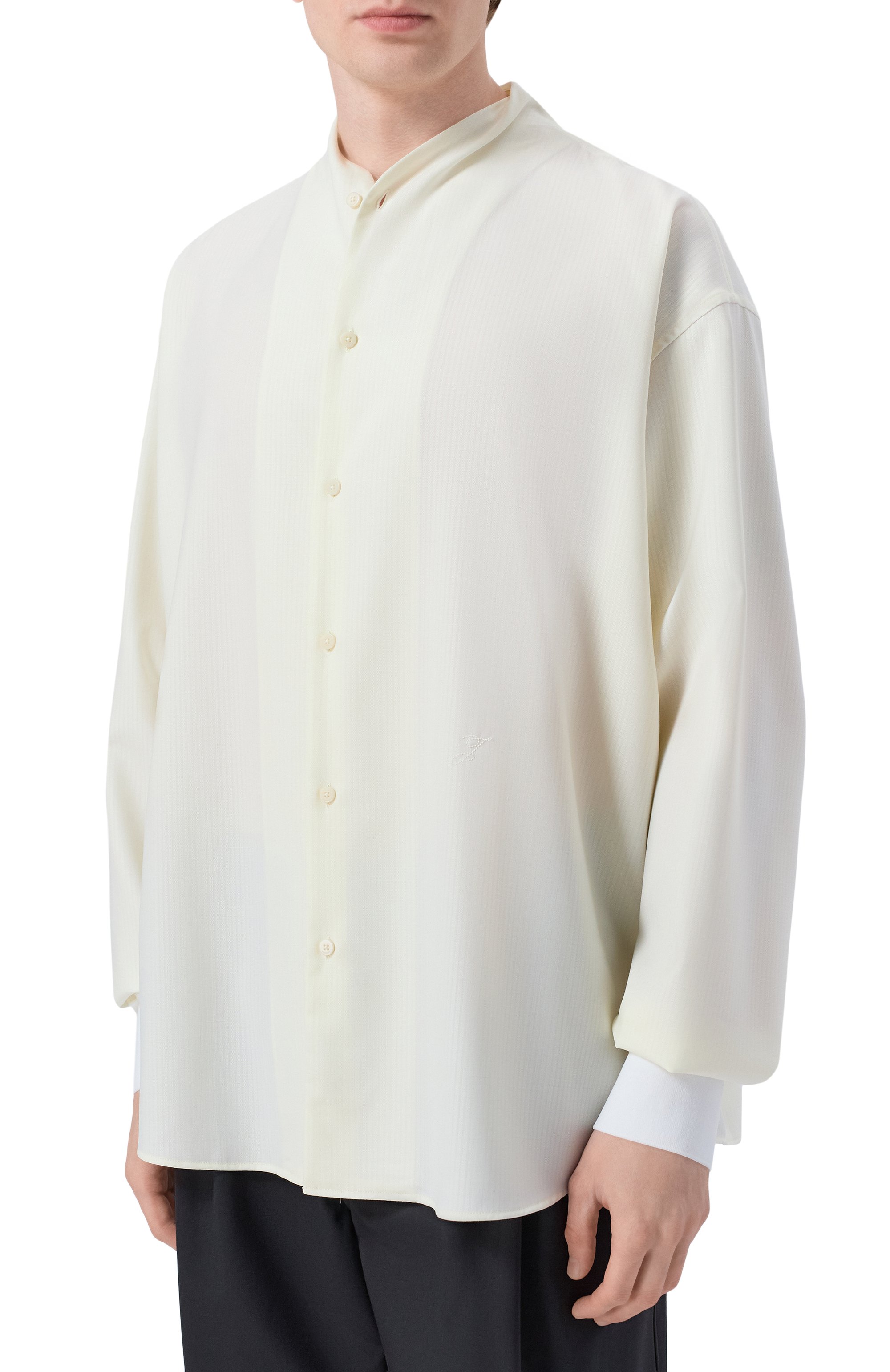 Шерстяная рубашка JACQUEMUS, арт. 26ESHM00593/AW00732, фото 3