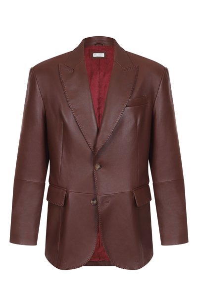 Мужской кожаный пиджак BRUNELLO CUCINELLI, арт. MPSIR2024