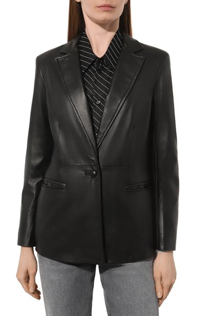 Кожаный жакет SIMONETTA RAVIZZA, арт. S04JA236L16/TS/001, фото 3