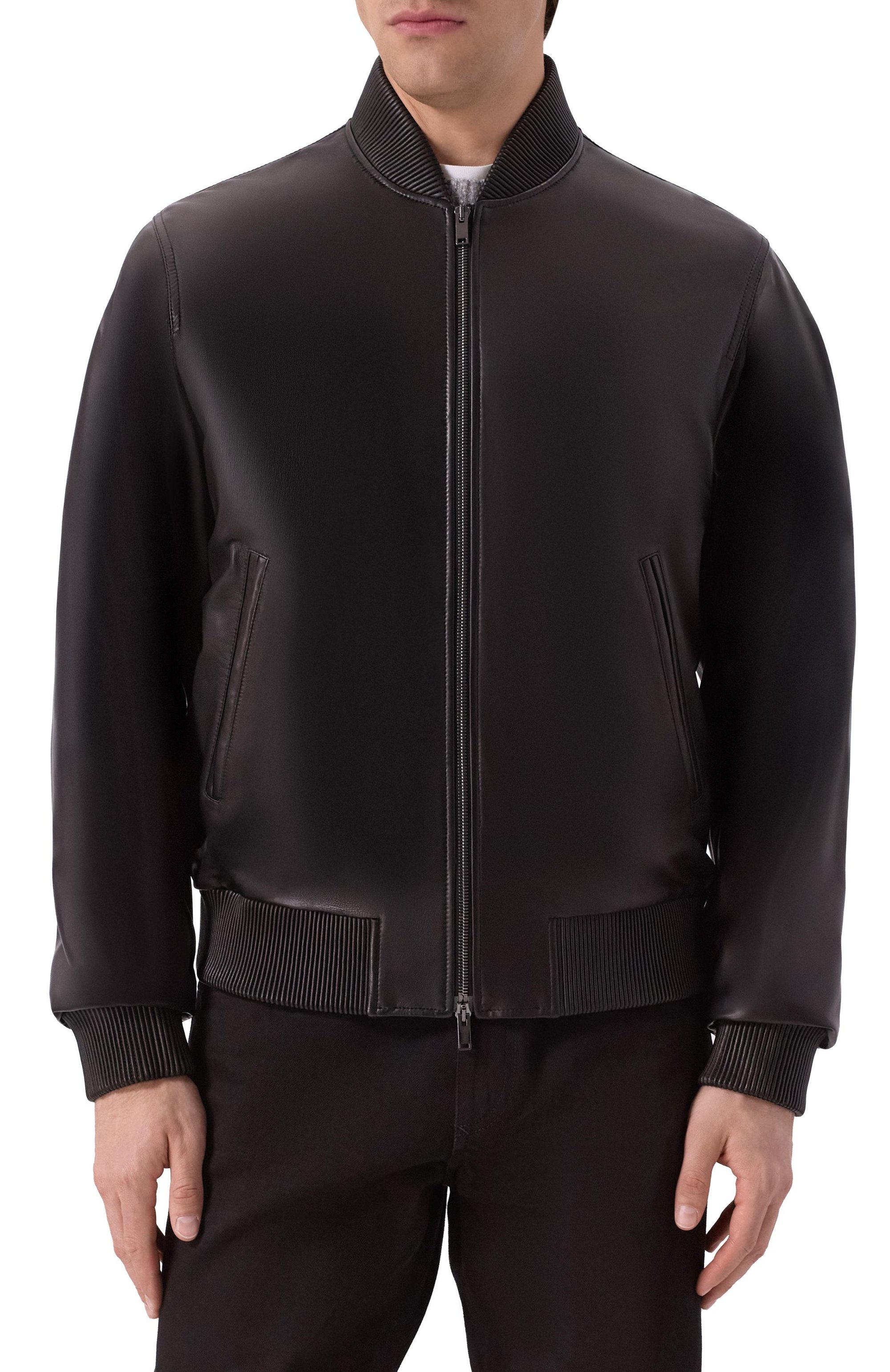 Кожаный бомбер MVST, арт. M25.1PM.0009/BIG SIZE/CREAM NAPA, фото 3