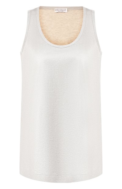 Женский хлопковый топ BRUNELLO CUCINELLI, арт. MH909D8510