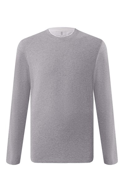 Мужская хлопковый лонгслив BRUNELLO CUCINELLI, арт. M0B137433
