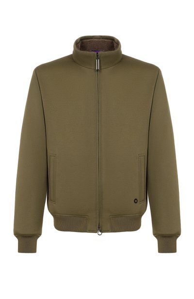 Мужской кашемировый бомбер с воротником из норки STEFANO RICCI, арт. M7J6300130/MR08HA