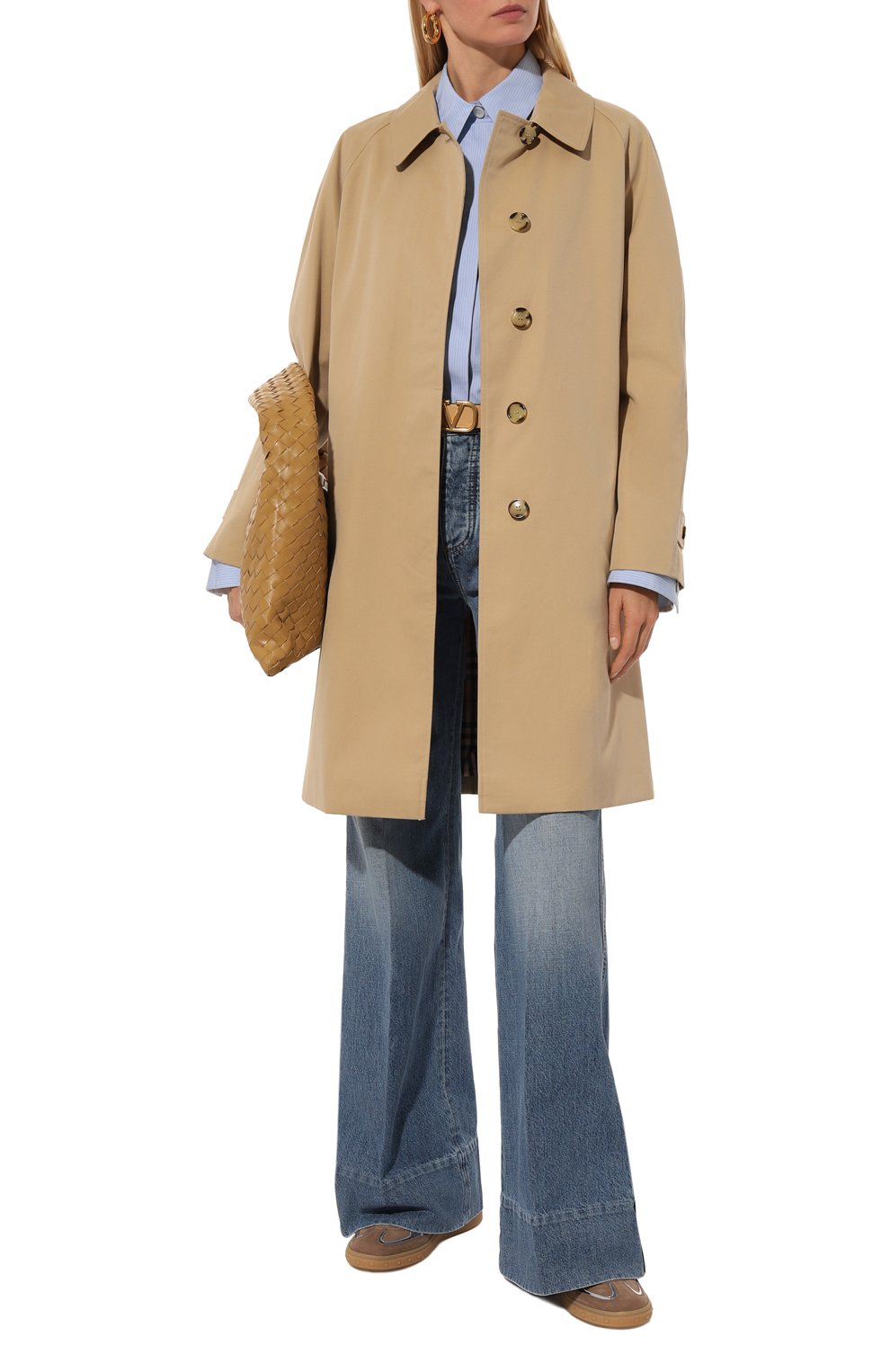 Хлопковый плащ BURBERRY, арт. 8079400, фото 2