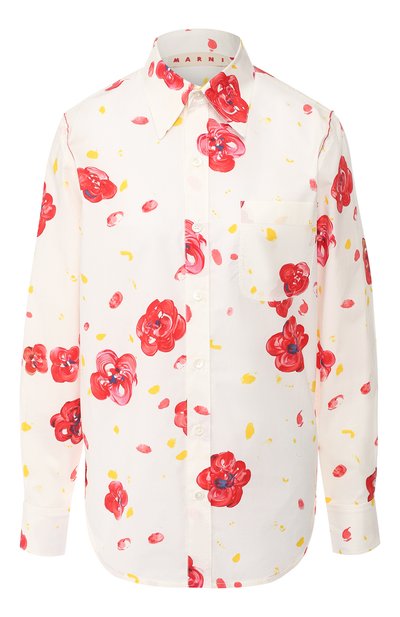Женская хлопковая рубашка MARNI, арт. CAMA0103A3/TCX84
