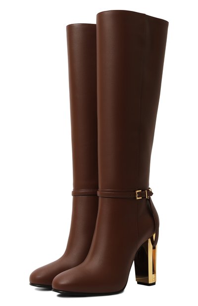 Женские кожаные сапоги delfina FENDI, арт. 8W8440 NA7