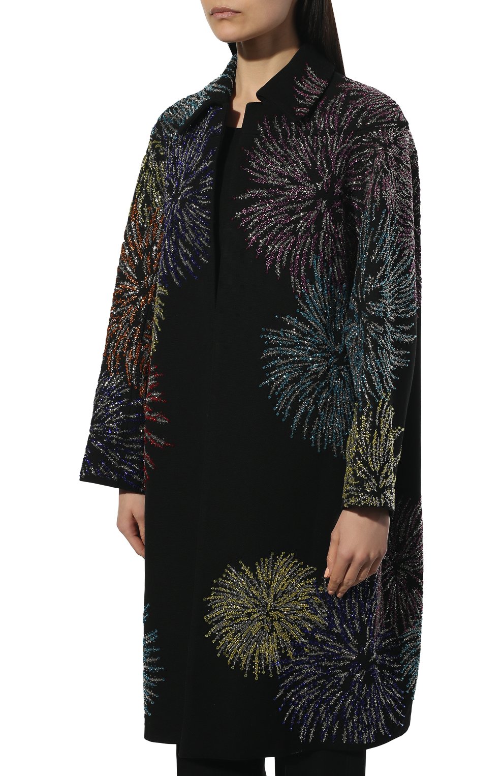 Хлопковое пальто DRIES VAN NOTEN черного цвета по цене 315000 руб., арт. 221-030230-4213, фото 3 Хлопковое пальто DRIES VAN NOTEN, арт. 221-030230-4213, фото 3