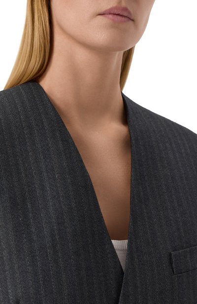 Шерстяной жакет JIL SANDER темно-синего цвета по цене 393000 руб., арт. J02BN0261/J40334, фото 5 Шерстяной жакет JIL SANDER, арт. J02BN0261/J40334, фото 5