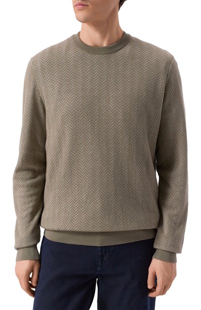 Джемпер из шерсти и хлопка BOSS, арт. 50549985, фото 3