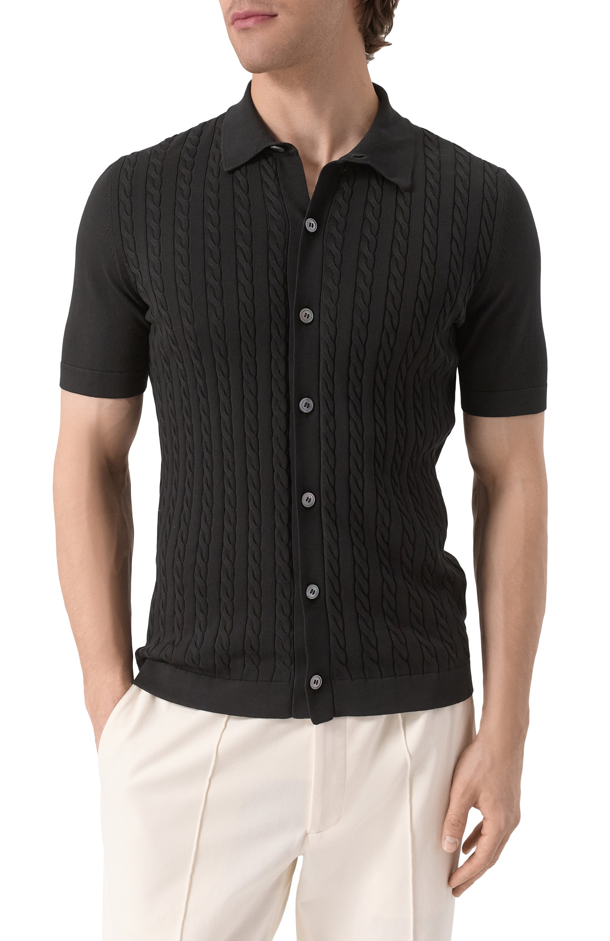 Хлопковая рубашка GRAN SASSO, арт. 57173/18167, фото 3