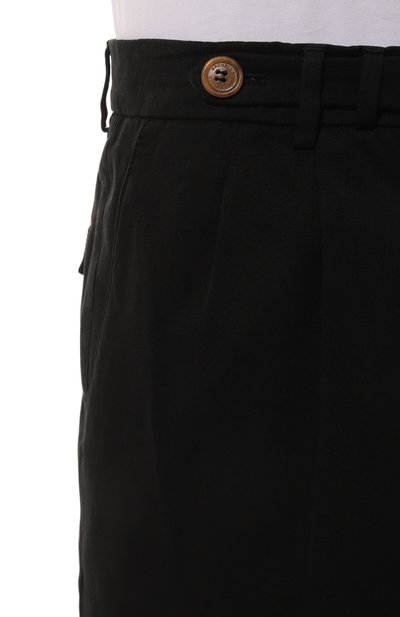 Хлопковые брюки BRUNELLO CUCINELLI черного цвета по цене 99500 руб., арт. M252DB2133, фото 5 Хлопковые брюки BRUNELLO CUCINELLI, арт. M252DB2133, фото 5