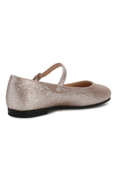 Туфли с ремешком IL GUFO золотого цвета по цене 15550 руб., арт. G234/TESSUT0 DINER0/31-34, фото 3 Туфли с ремешком IL GUFO, арт. G234/TESSUT0 DINER0/31-34, фото 3