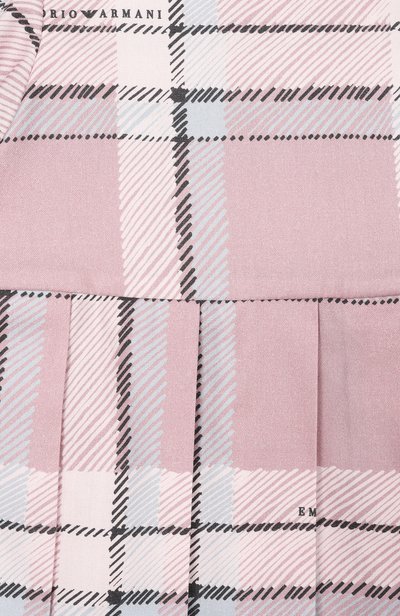 Платье из хлопка и вискозы EMPORIO ARMANI сиреневого цвета по цене 19950 руб., арт. EG000899/AF26738, фото 3 Платье из хлопка и вискозы EMPORIO ARMANI, арт. EG000899/AF26738, фото 3