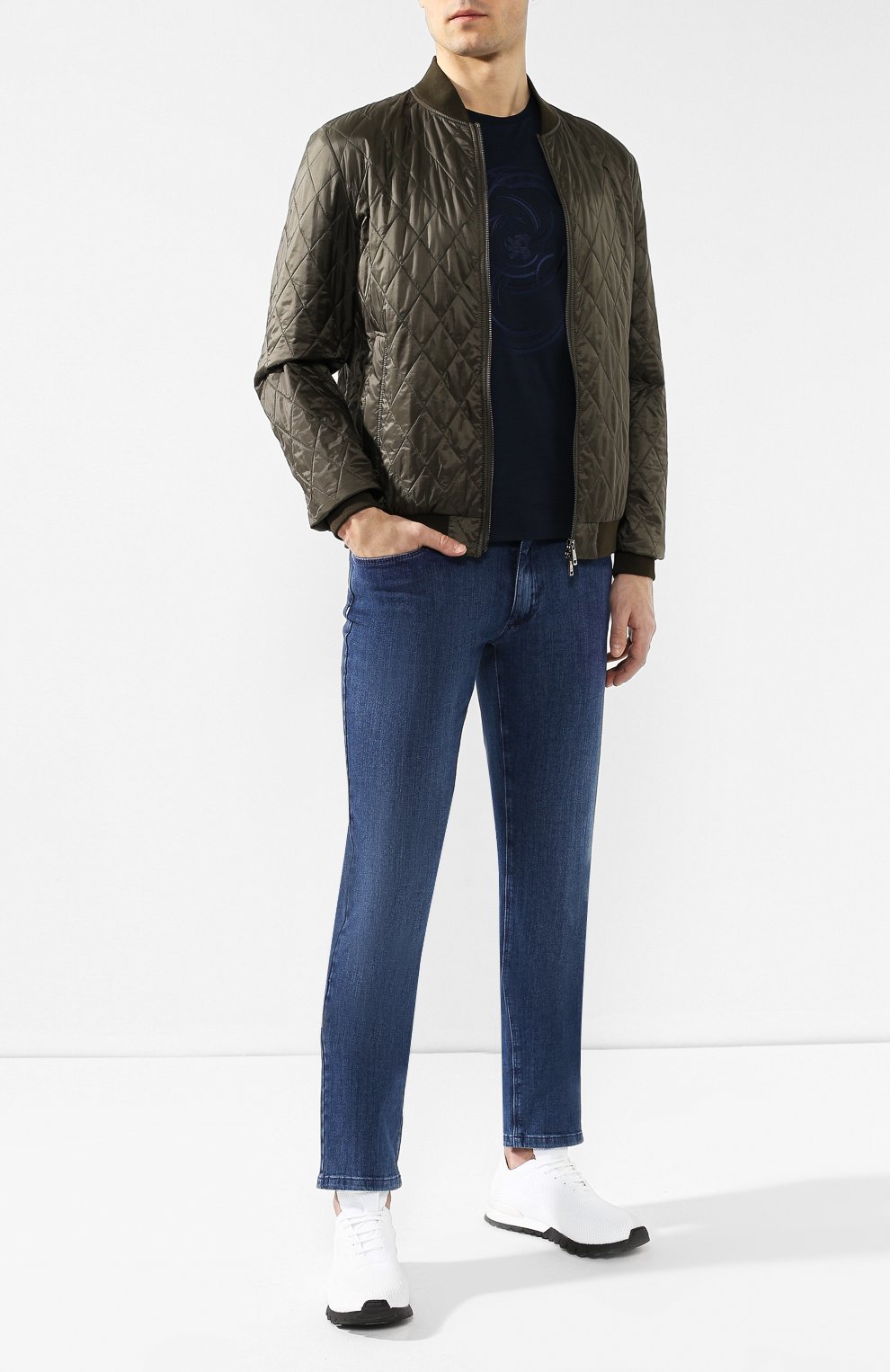 Текстильные кроссовки KITON, арт. USSFITN00609, фото 2