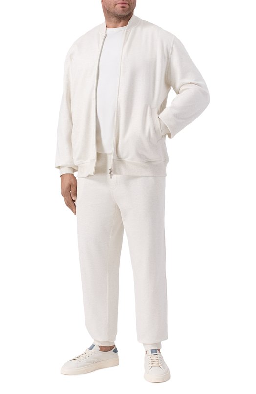 Хлопковая толстовка Brunello Cucinelli MR8079072G Серый  MR8079072G Фото 2