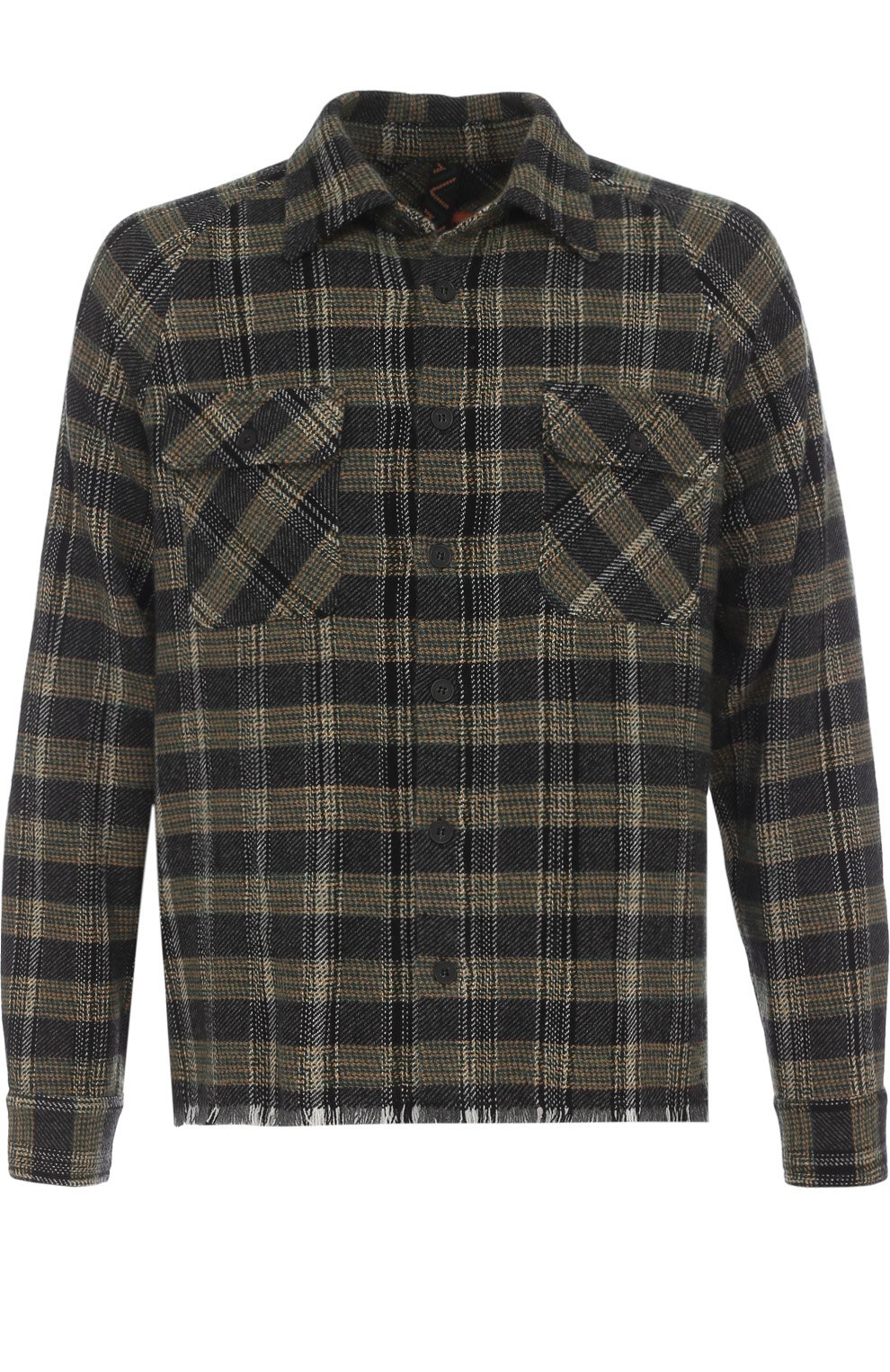 Кашемировая рубашка в клетку с необработанным краем MISSONI, арт. I17.MU.537481, фото 1