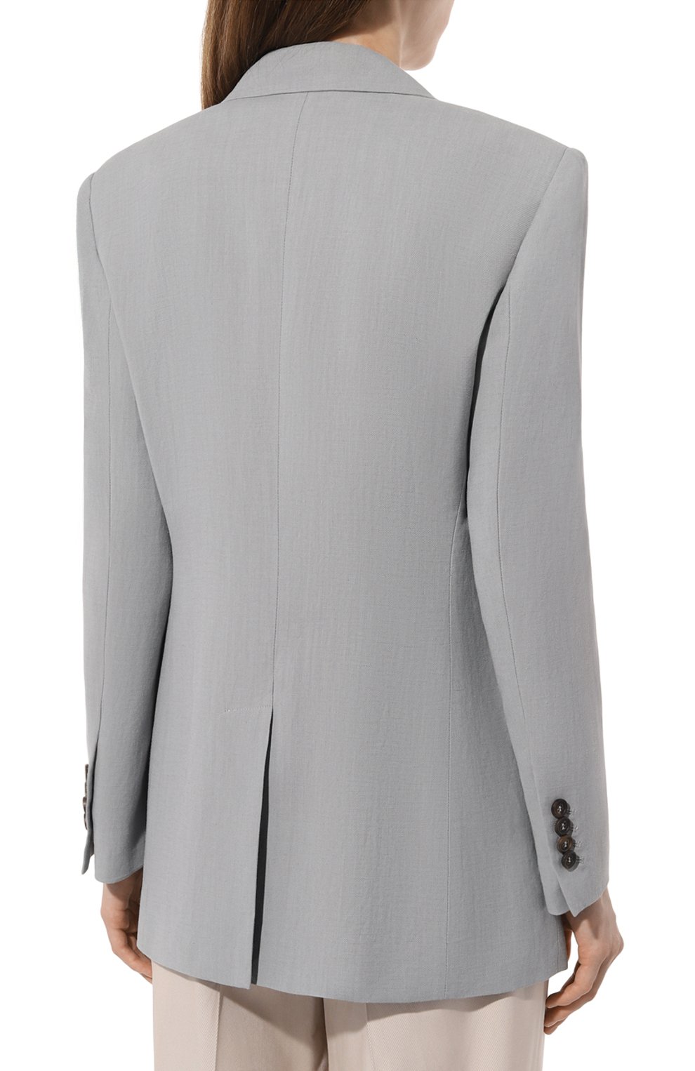 Жакет из вискозы и льна BRUNELLO CUCINELLI, арт. MH1262682, фото 4