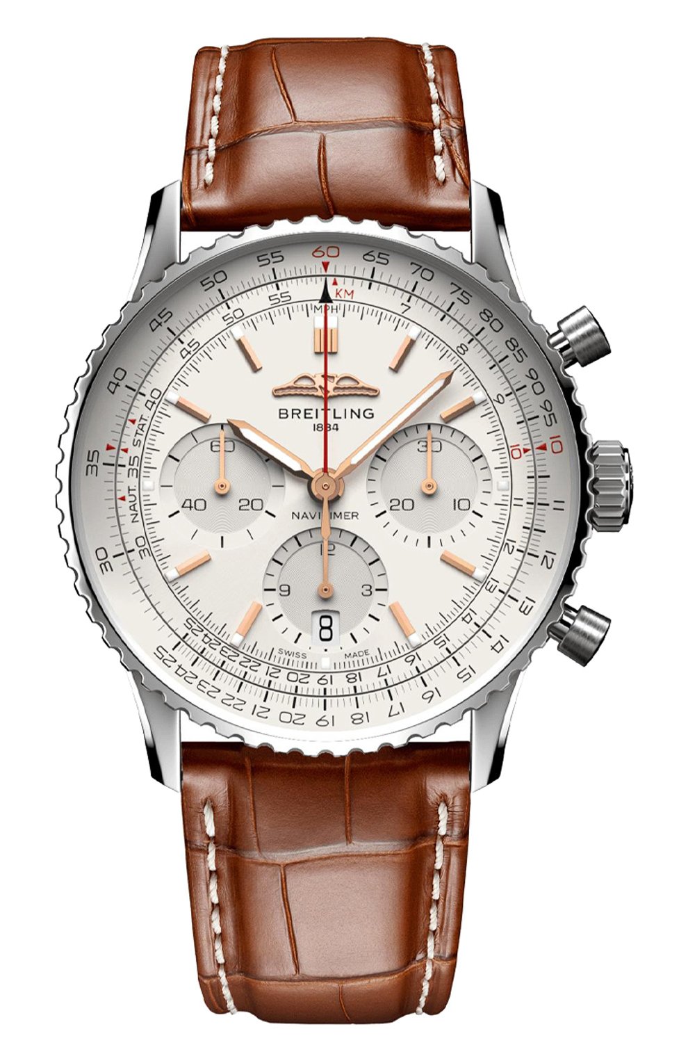 Часы navitimer 1 b01 chronograph 41 BREITLING, арт. AB0139211G1P1, фото 1