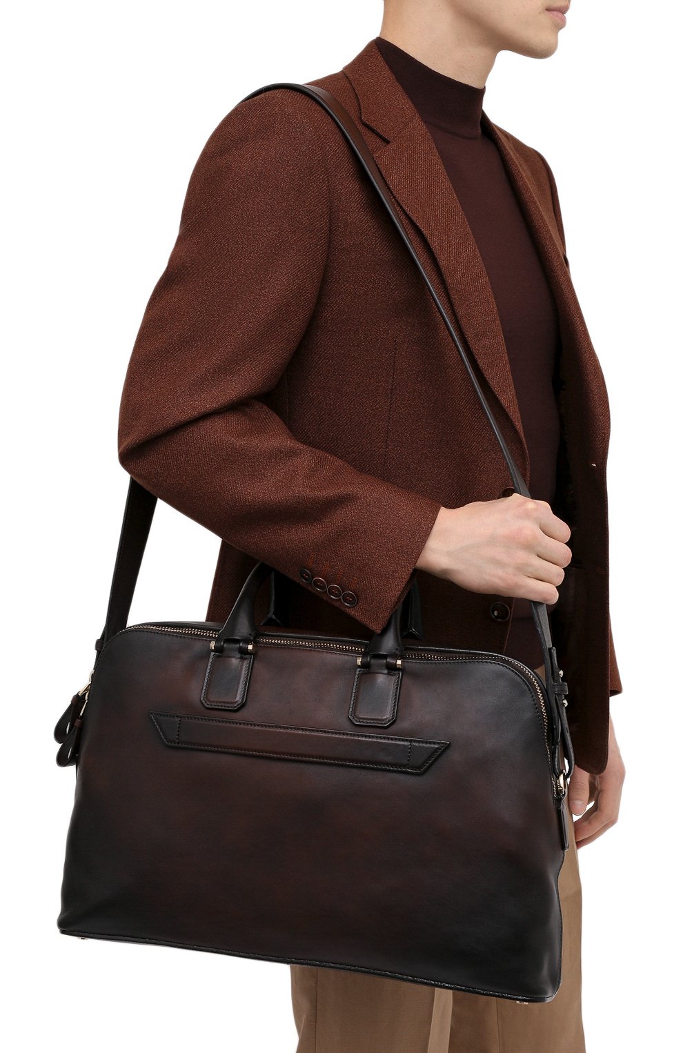 Кожаная сумка для ноутбука SANTONI, арт. UIBBA2010LI-HGTQT50, фото 5
