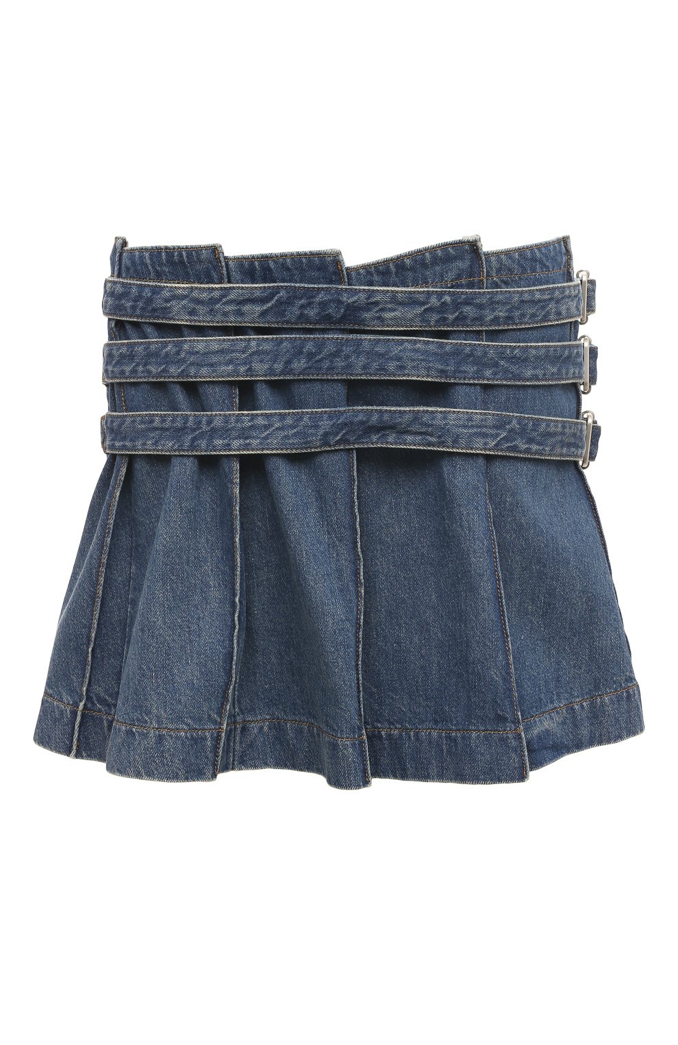 Джинсовая юбка HAIKURE голубого цвета по цене 20700 руб., арт. HEW08059DF095L0740, фото 1 Джинсовая юбка HAIKURE, арт. HEW08059DF095L0740, фото 1